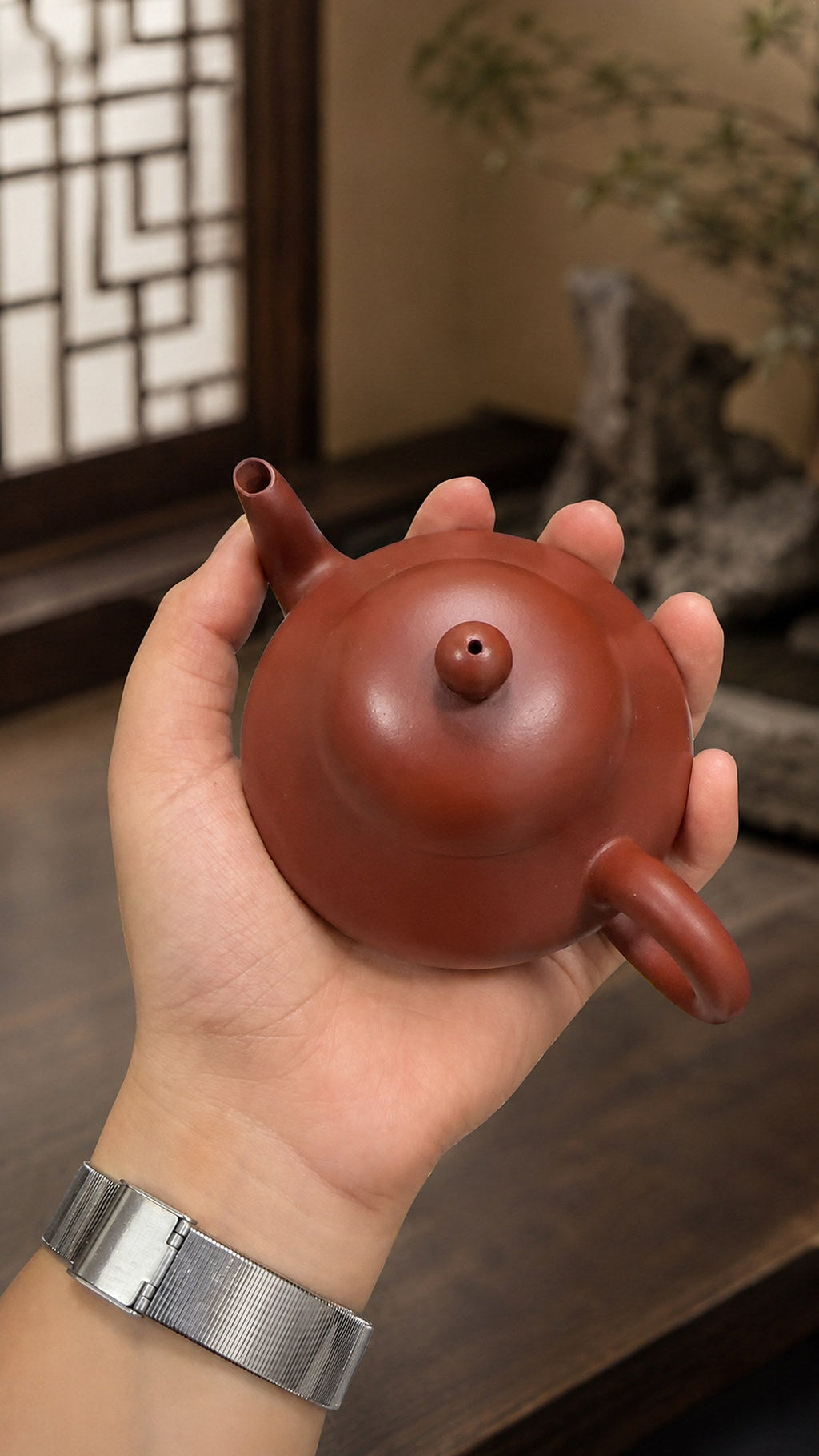 Handmade Aili Yixing Zisha Teapot – Dahongpao Clay, 140ml