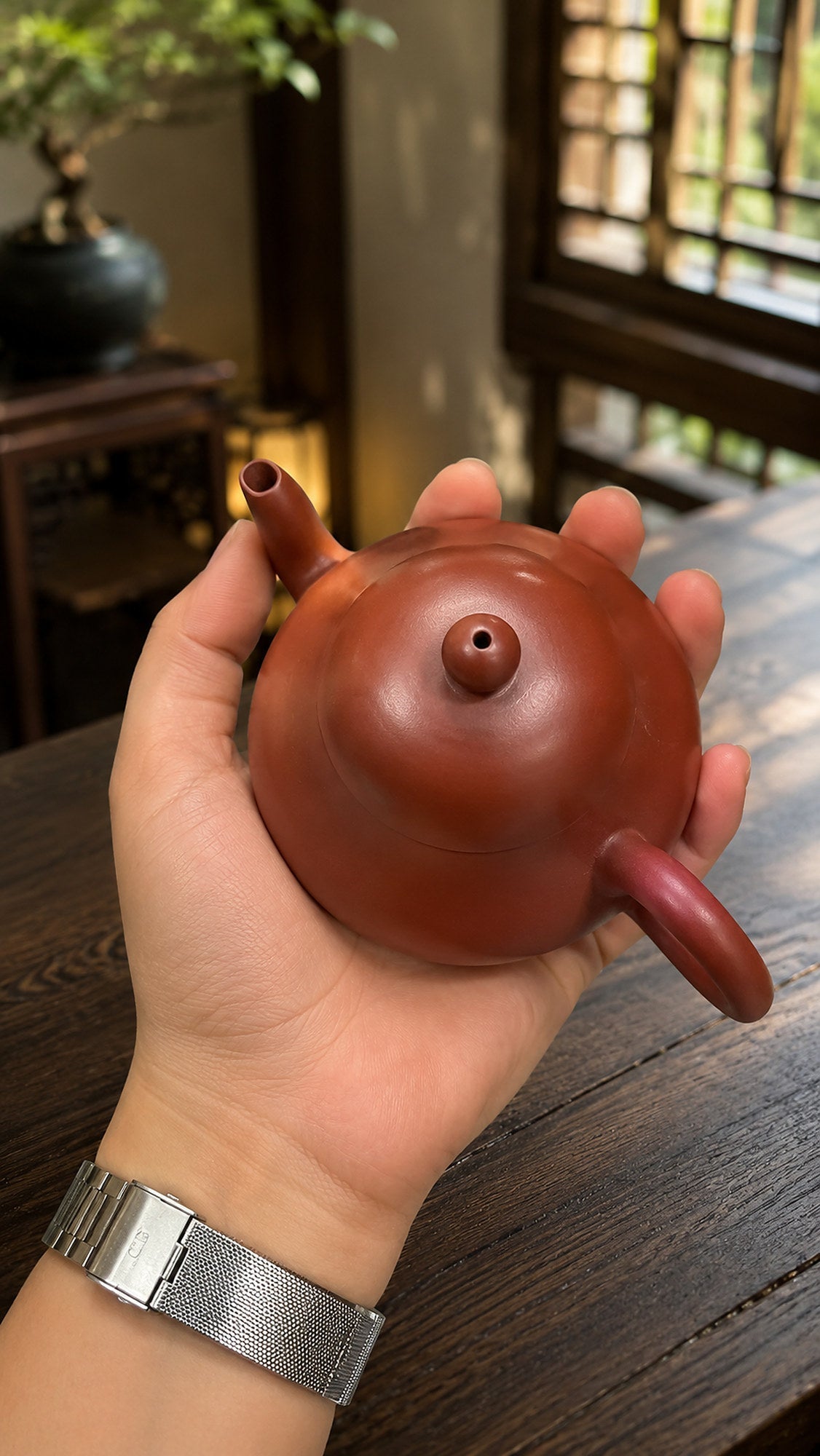 Handmade Aili Yixing Zisha Teapot – Dahongpao Clay, 140ml