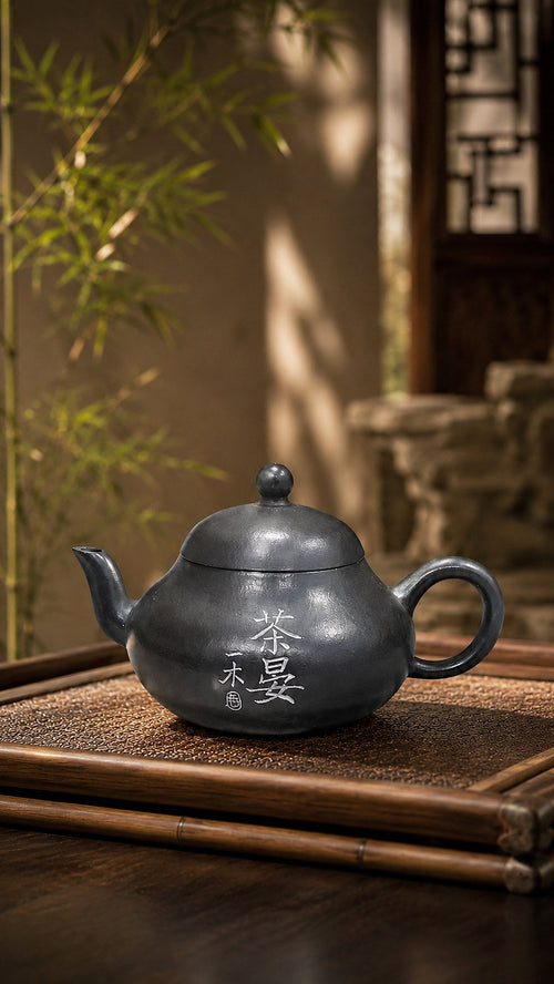 Aili Yixing Zisha Teapot – Reduction-Fired Zhuni Clay, 100ml
