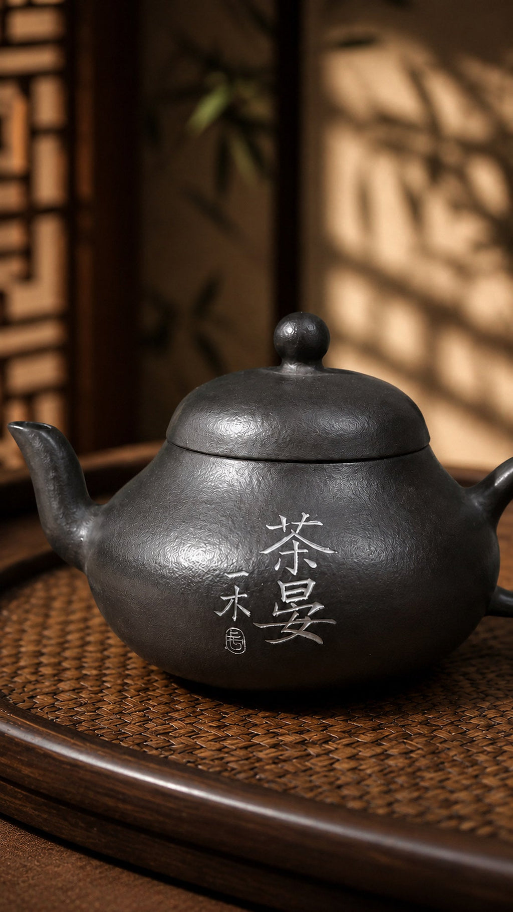 Aili Yixing Zisha Teapot – Reduction-Fired Zhuni Clay, 100ml