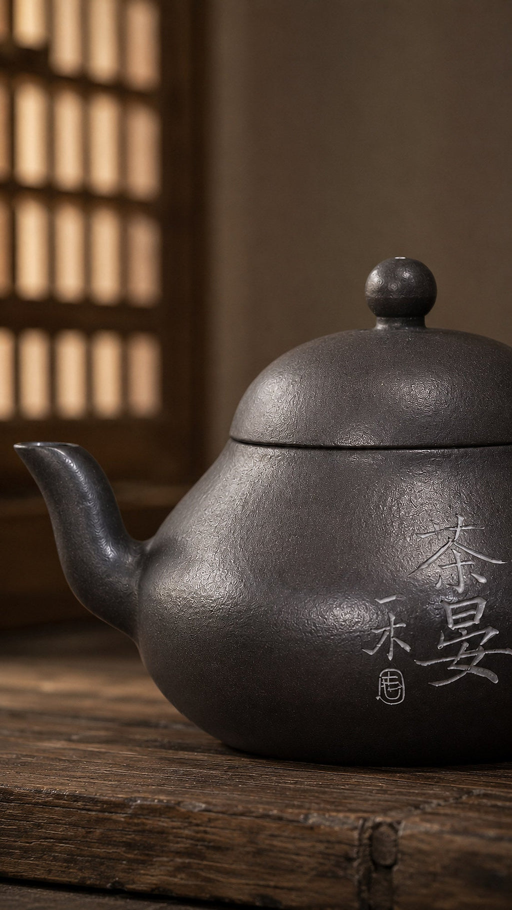 Aili Yixing Zisha Teapot – Reduction-Fired Zhuni Clay, 100ml