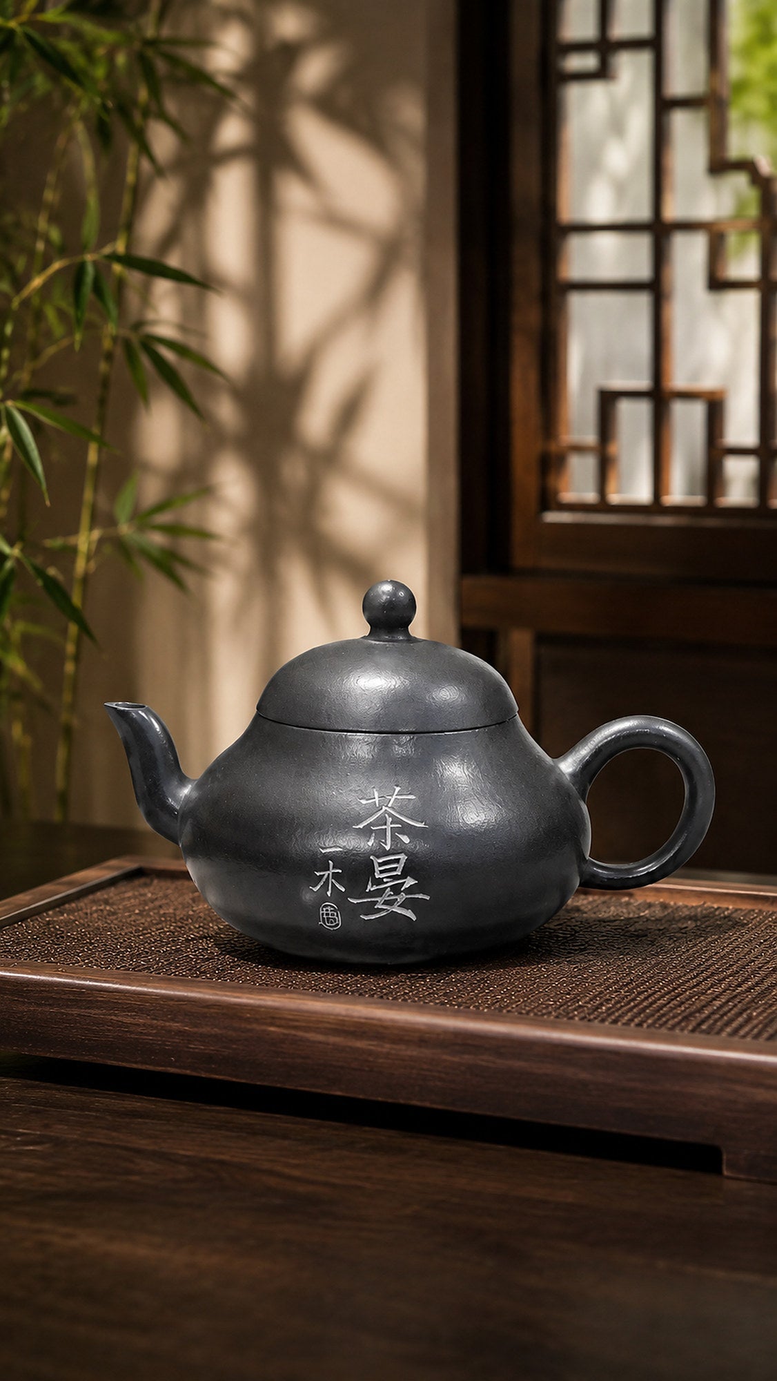 Aili Yixing Zisha Teapot – Reduction-Fired Zhuni Clay, 100ml