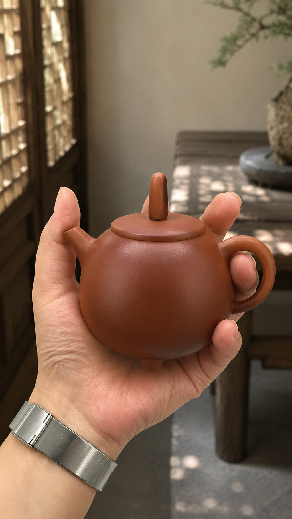 Aili Yixing Zisha Teapot – Zhuni Clay, 80ml – No. 031