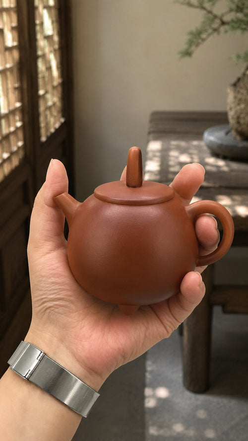 Aili Yixing Zisha Teapot – Zhuni Clay, 80ml – No. 031