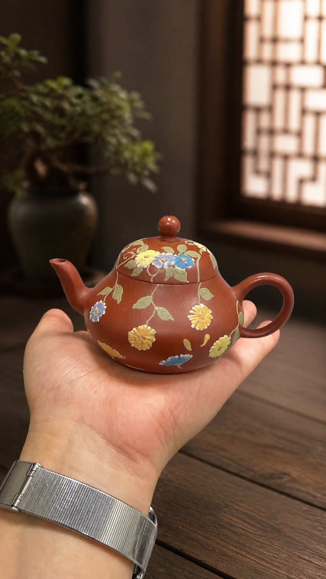 Aili Yixing Zisha Teapot – Zhuni Clay, 80ml – No. 041