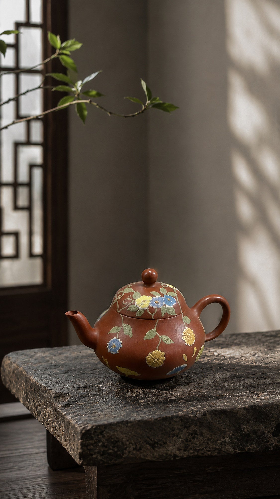 Aili Yixing Zisha Teapot – Zhuni Clay, 80ml – No. 041