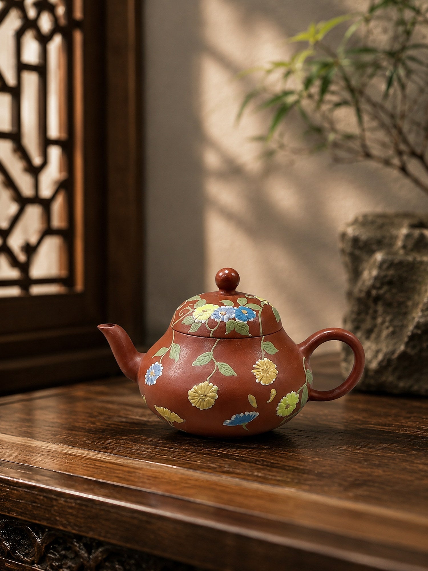 Aili Yixing Zisha Teapot – Zhuni Clay, 80ml – No. 041