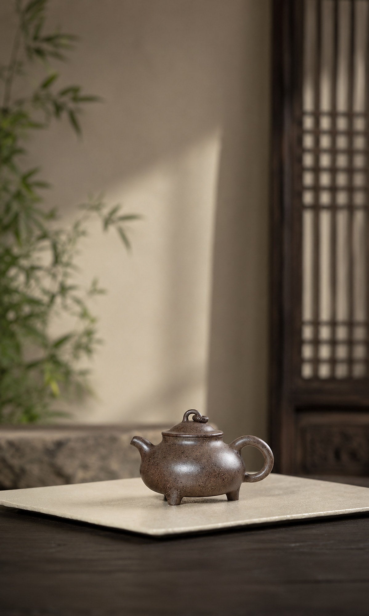 Handmade Artisan Design Yixing Zisha Teapot – Aged Zini Clay, 150ml