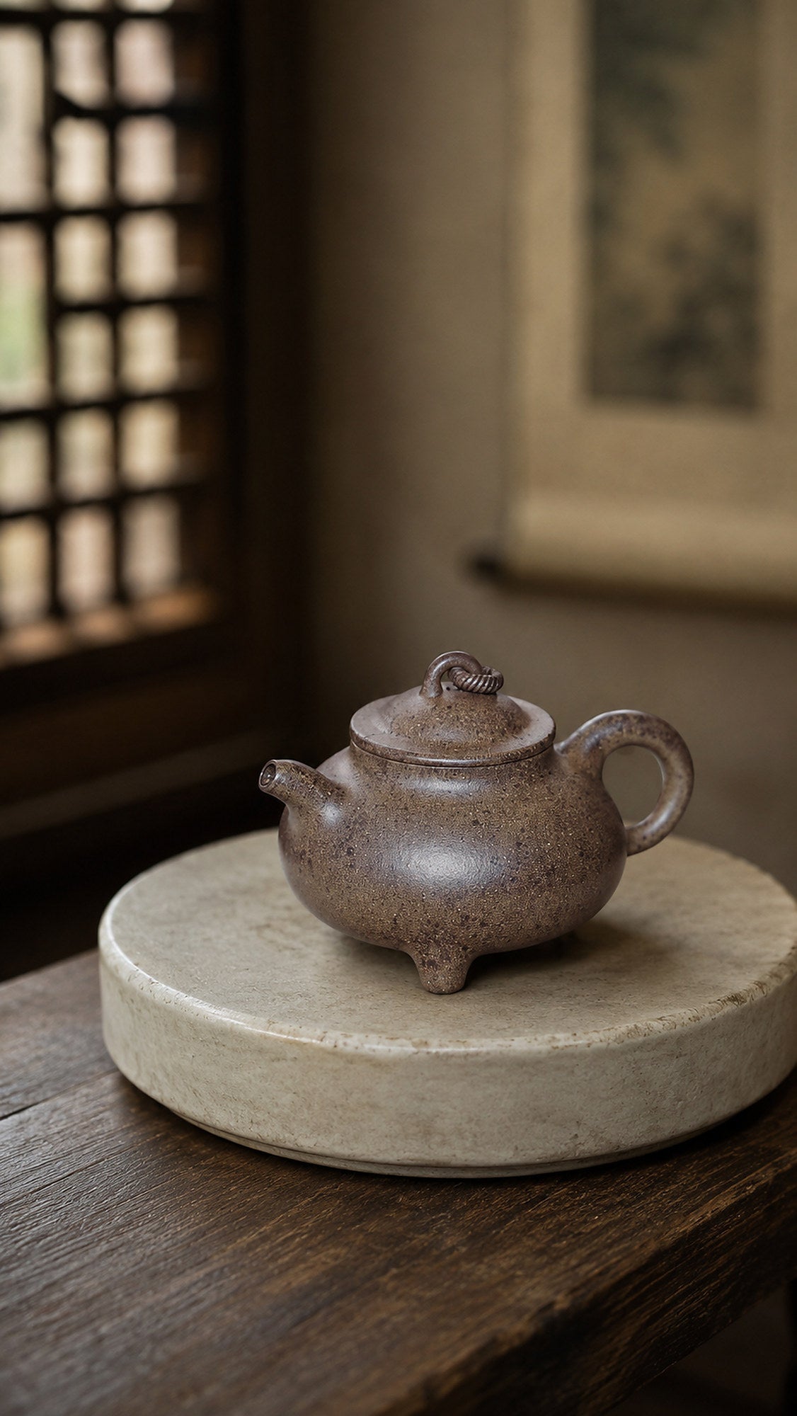 Handmade Artisan Design Yixing Zisha Teapot – Aged Zini Clay, 150ml