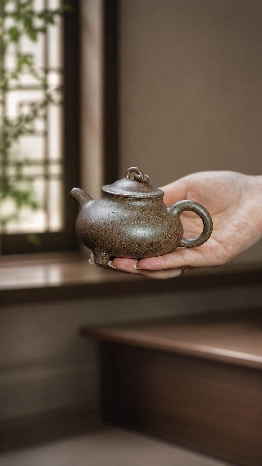 Handmade Artisan Design Yixing Zisha Teapot – Aged Zini Clay, 150ml