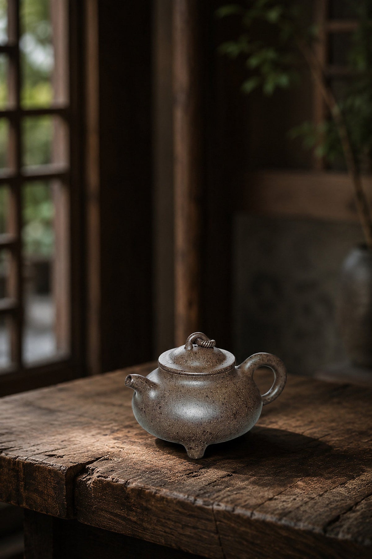 Handmade Artisan Design Yixing Zisha Teapot – Aged Zini Clay, 150ml