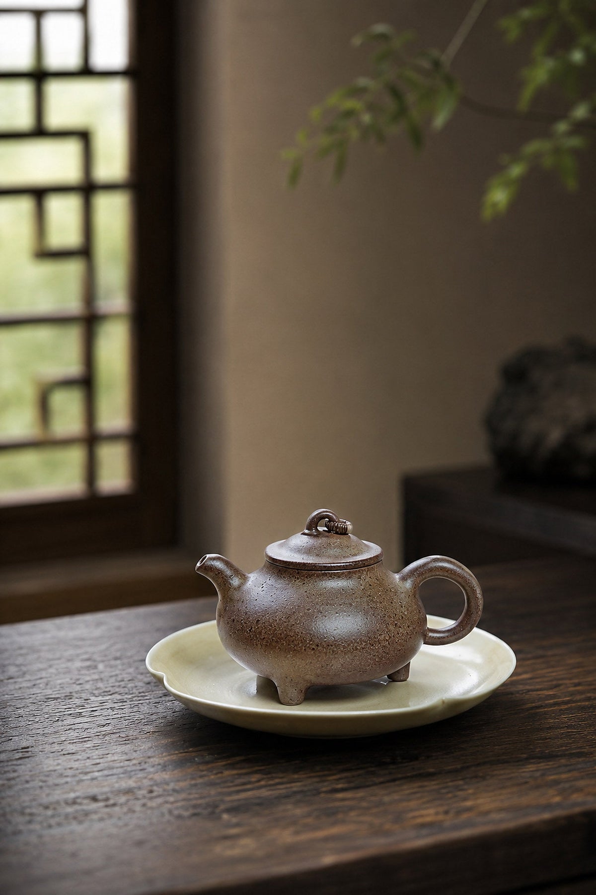 Handmade Artisan Design Yixing Zisha Teapot – Aged Zini Clay, 150ml