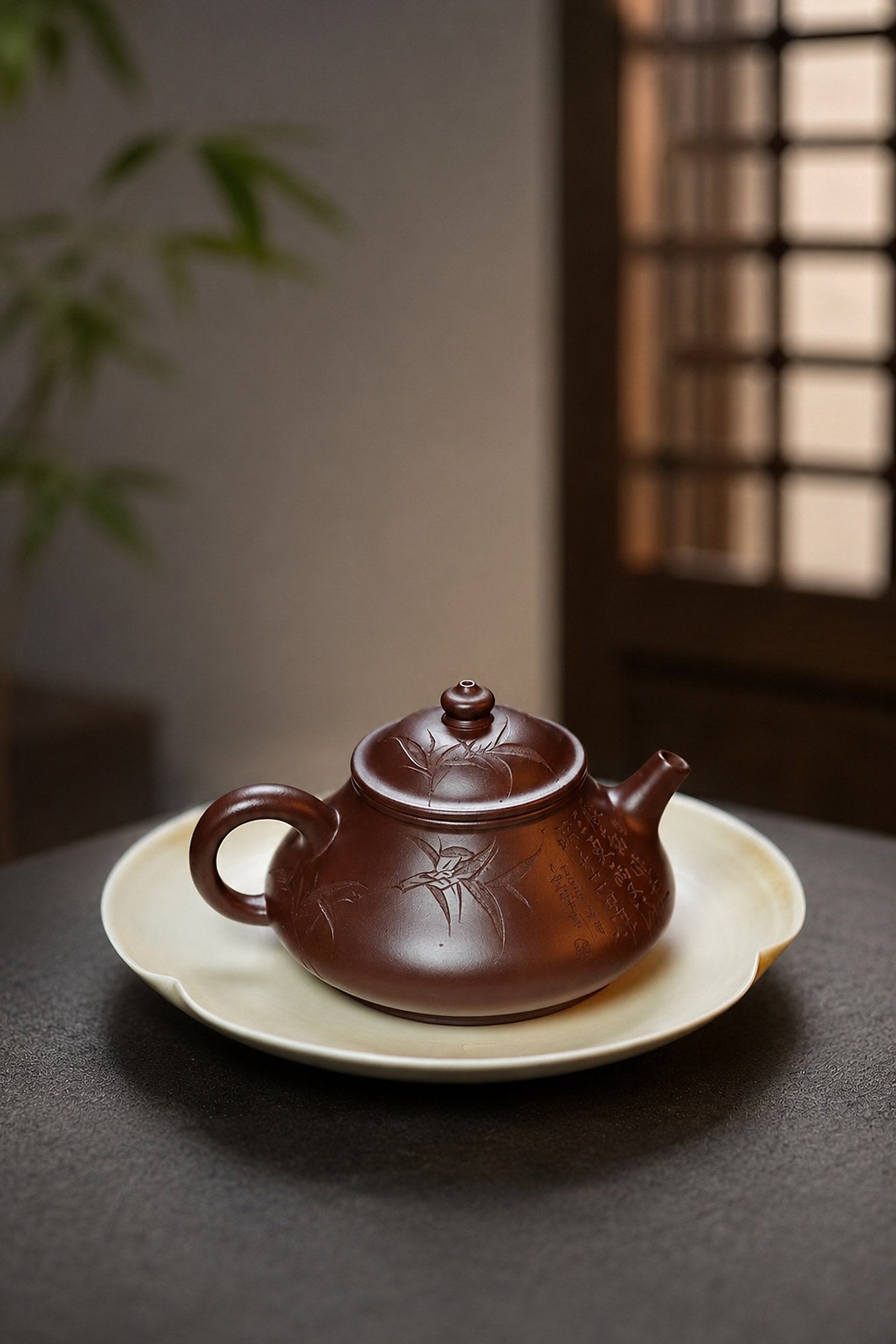 Artisan Design Yixing Zisha Teapot – Aged Zini Clay, 130ml
