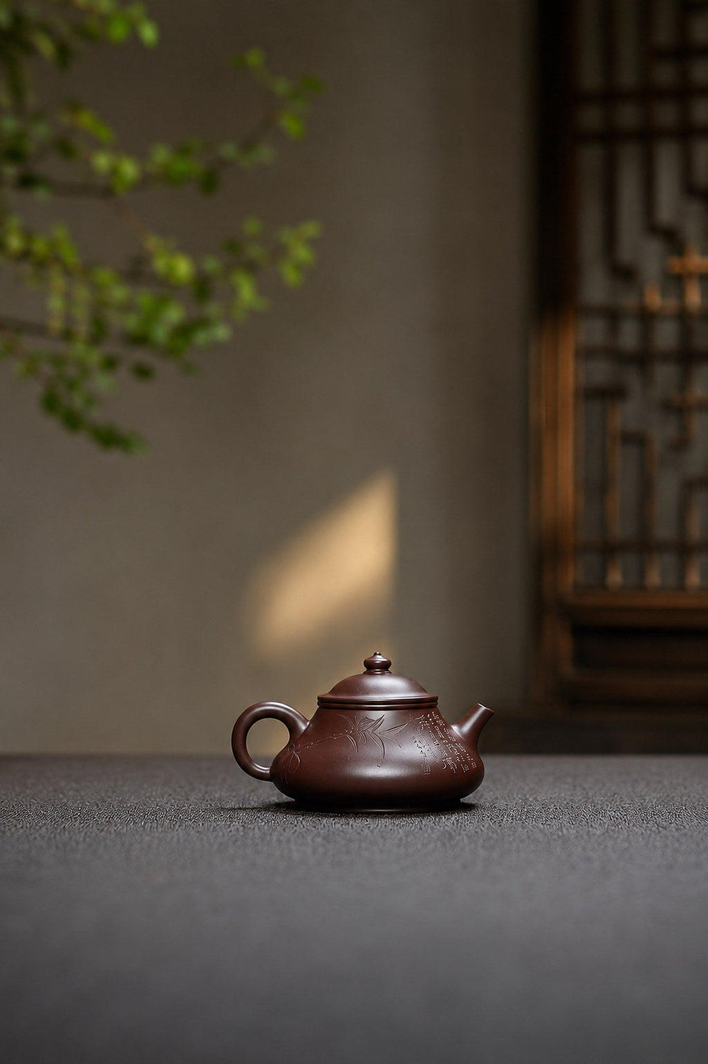 Artisan Design Yixing Zisha Teapot – Aged Zini Clay, 130ml