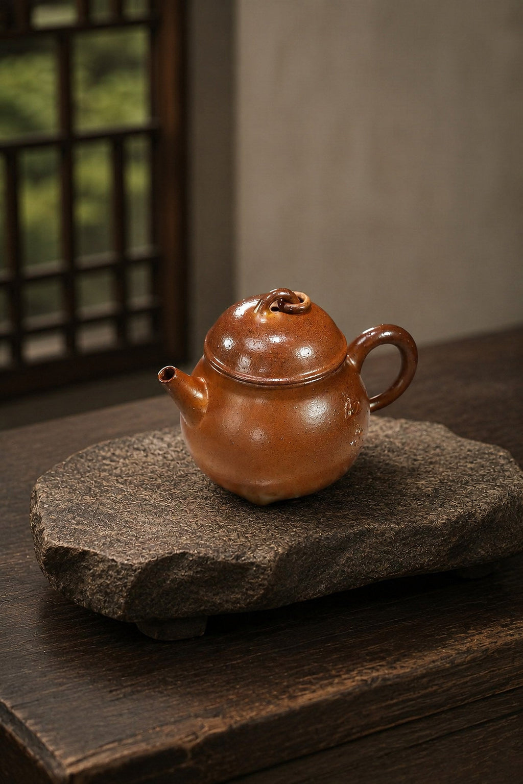 Artisan Design Yixing Zisha Teapot – Golden Duanni Clay, 150ml