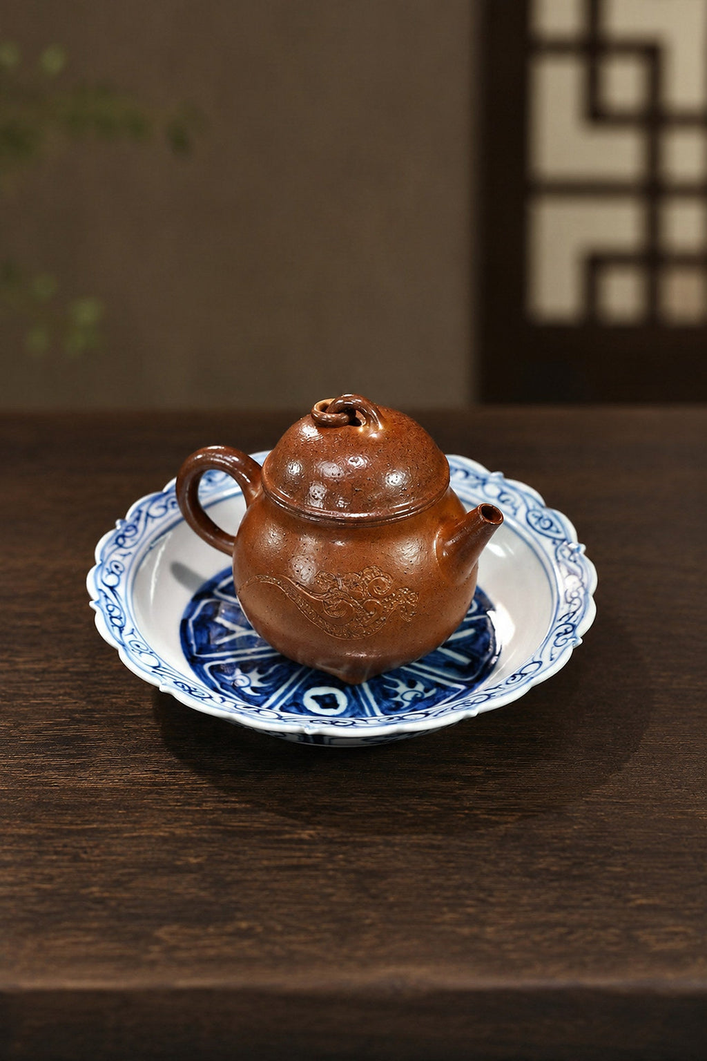 Artisan Design Yixing Zisha Teapot – Golden Duanni Clay, 150ml