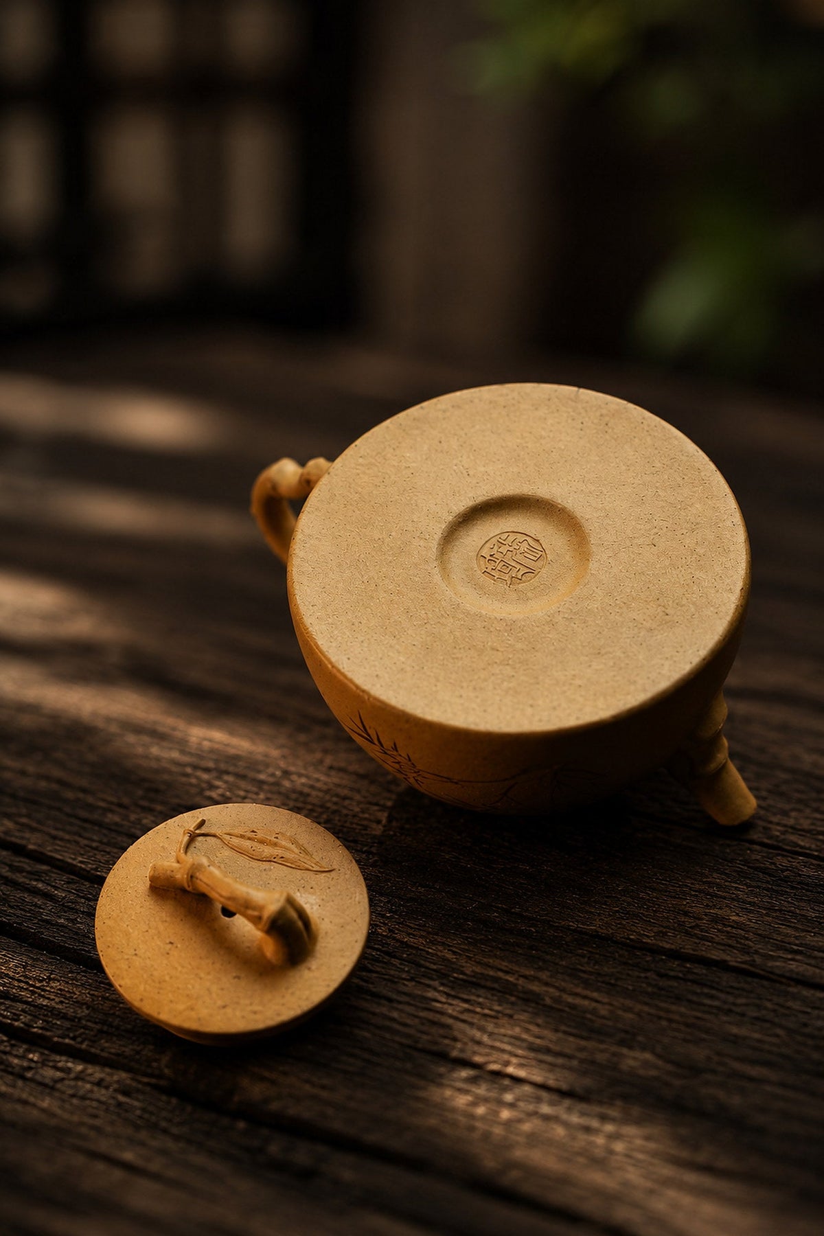 Artisan Design Yixing Zisha Teapot – Golden Duanni Clay, 160ml