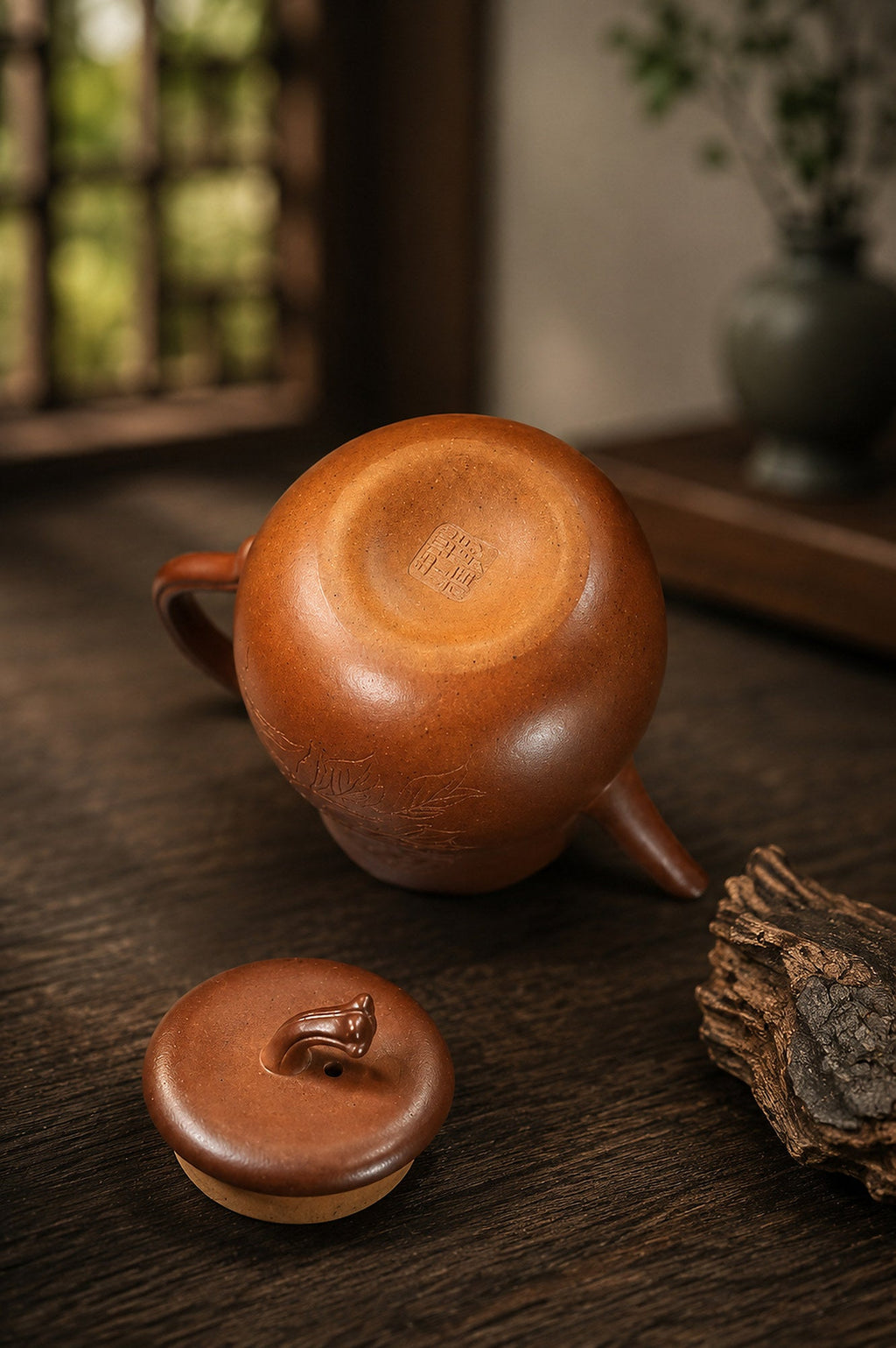 Artisan Design Yixing Zisha Teapot – Golden Duanni Clay, 120ml