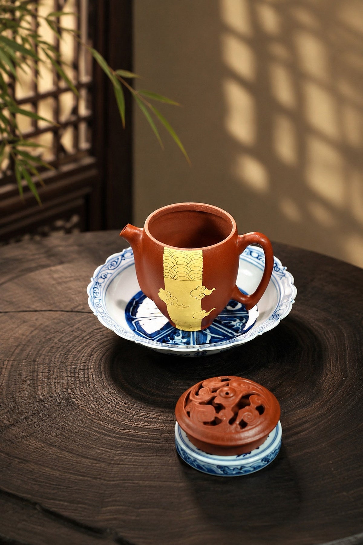 Handmade Artisan Design Yixing Zisha Teapot – Jiangponi Clay, 180ml