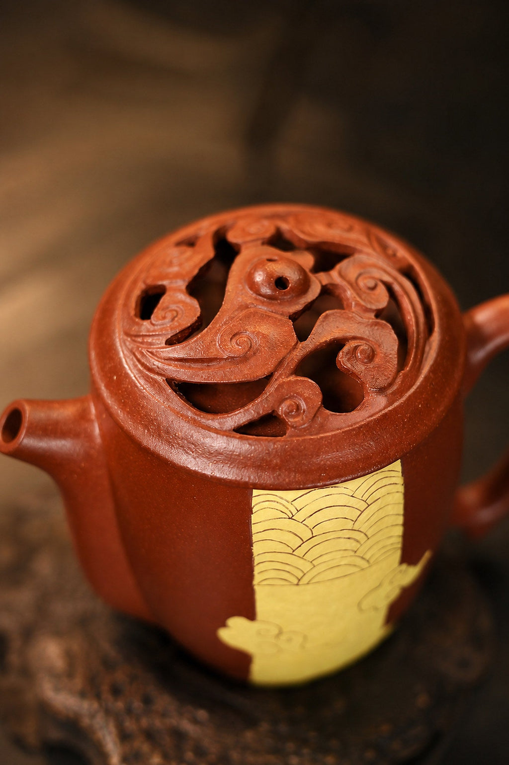 Handmade Artisan Design Yixing Zisha Teapot – Jiangponi Clay, 180ml