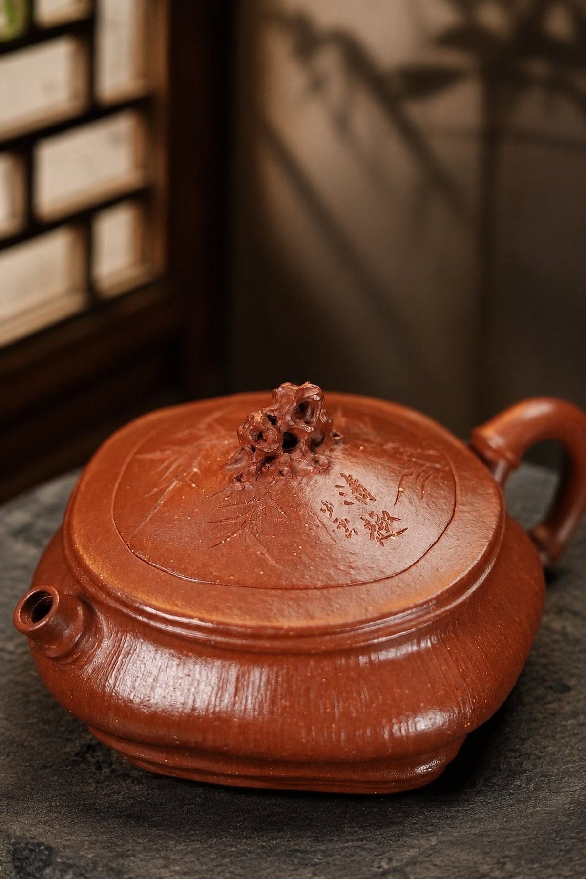 Handmade Artisan Design Yixing Zisha Teapot – Jiangponi Clay, 140ml