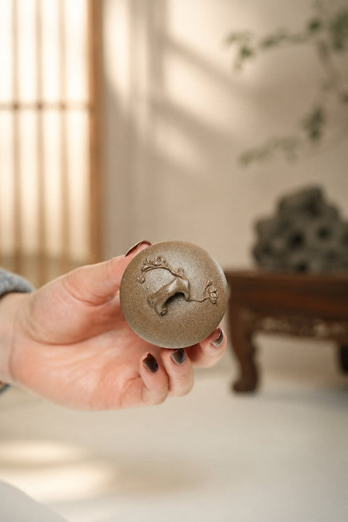 Handmade Artisan Design Yixing Zisha Teapot – Qing Jiangponi Clay, 130ml