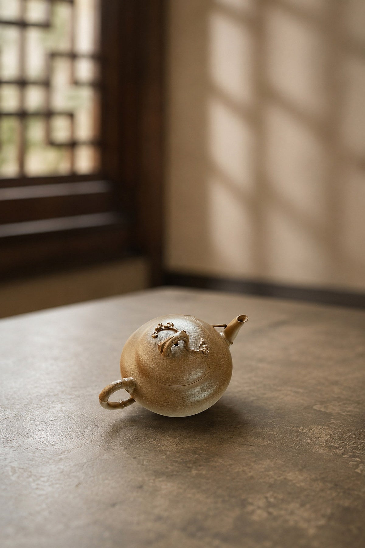 Handmade Artisan Design Yixing Zisha Teapot – Qing Jiangponi Clay, 130ml
