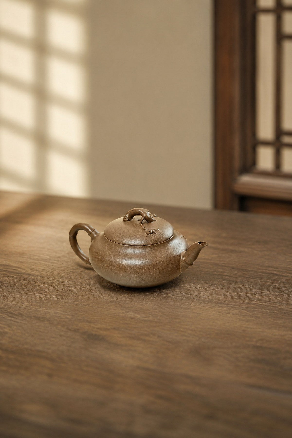 Handmade Artisan Design Yixing Zisha Teapot – Qing Jiangponi Clay, 130ml