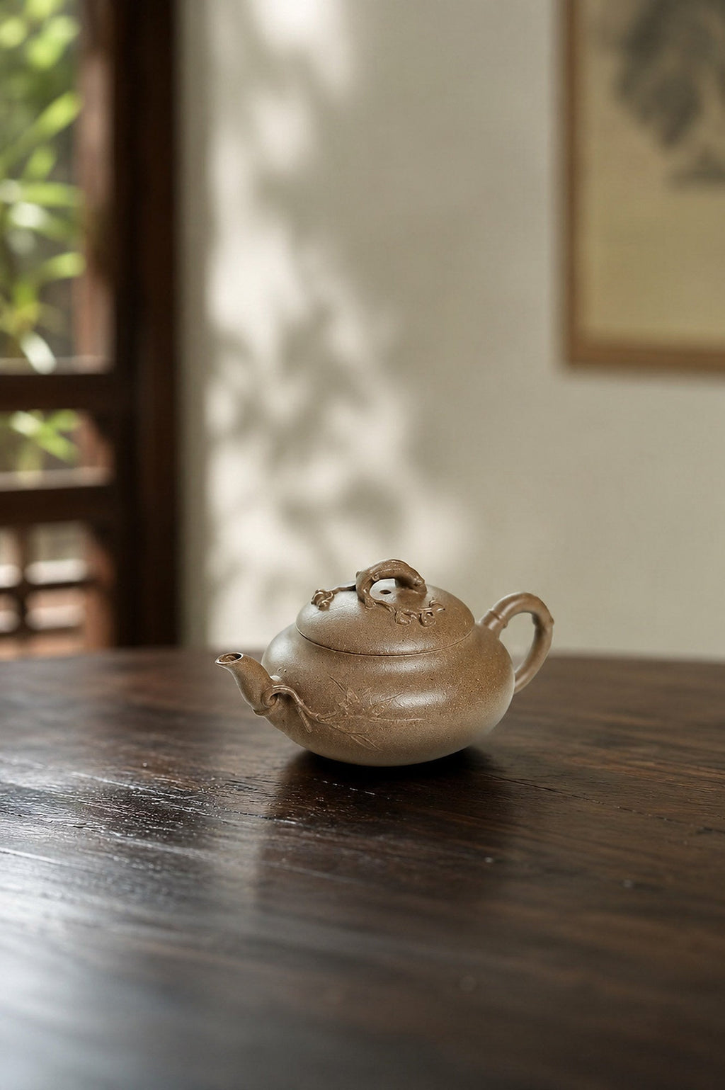 Handmade Artisan Design Yixing Zisha Teapot – Qing Jiangponi Clay, 130ml