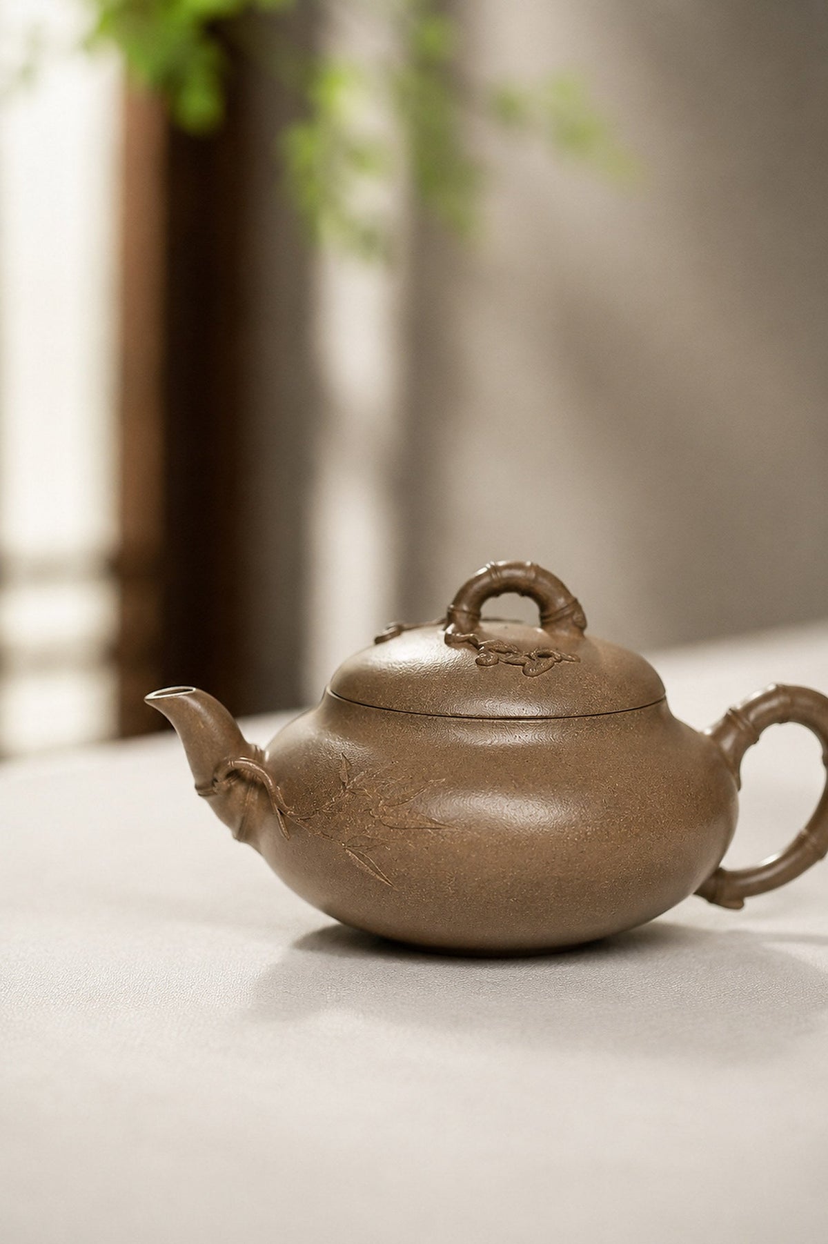 Handmade Artisan Design Yixing Zisha Teapot – Qing Jiangponi Clay, 130ml