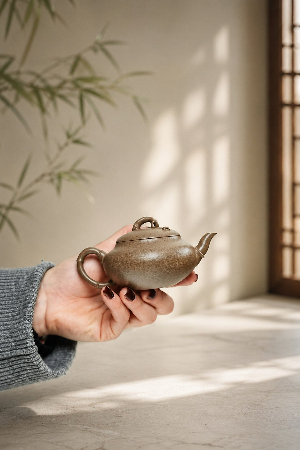 Handmade Artisan Design Yixing Zisha Teapot – Qing Jiangponi Clay, 130ml