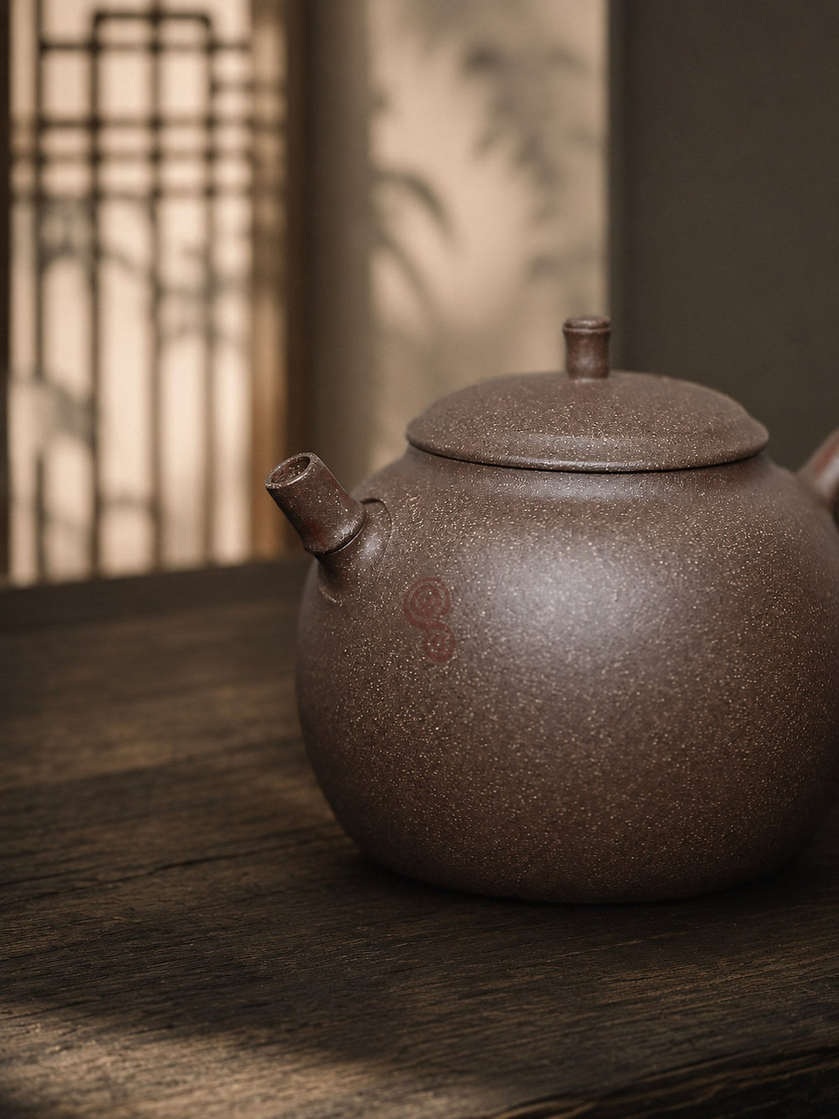 Handmade Artisan Design Yixing Zisha Teapot – Qinghui Duanni Clay, 110ml