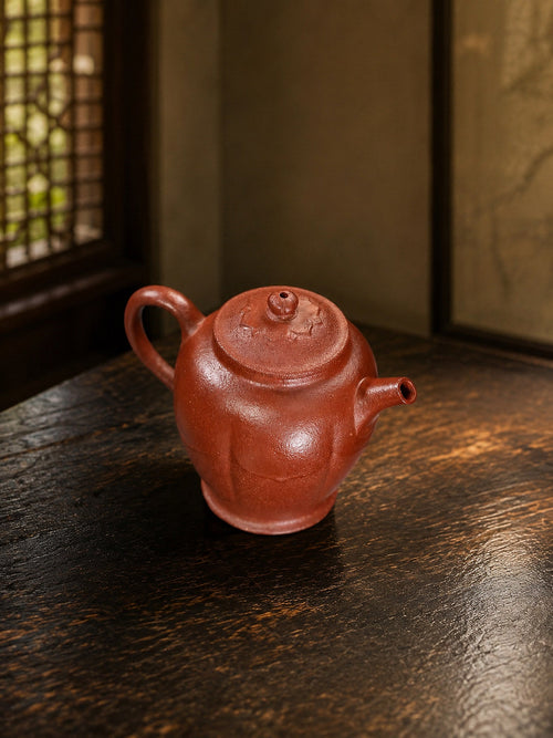 Handmade Artisan Design Yixing Zisha Teapot – Red Jiangponi Clay, 90ml