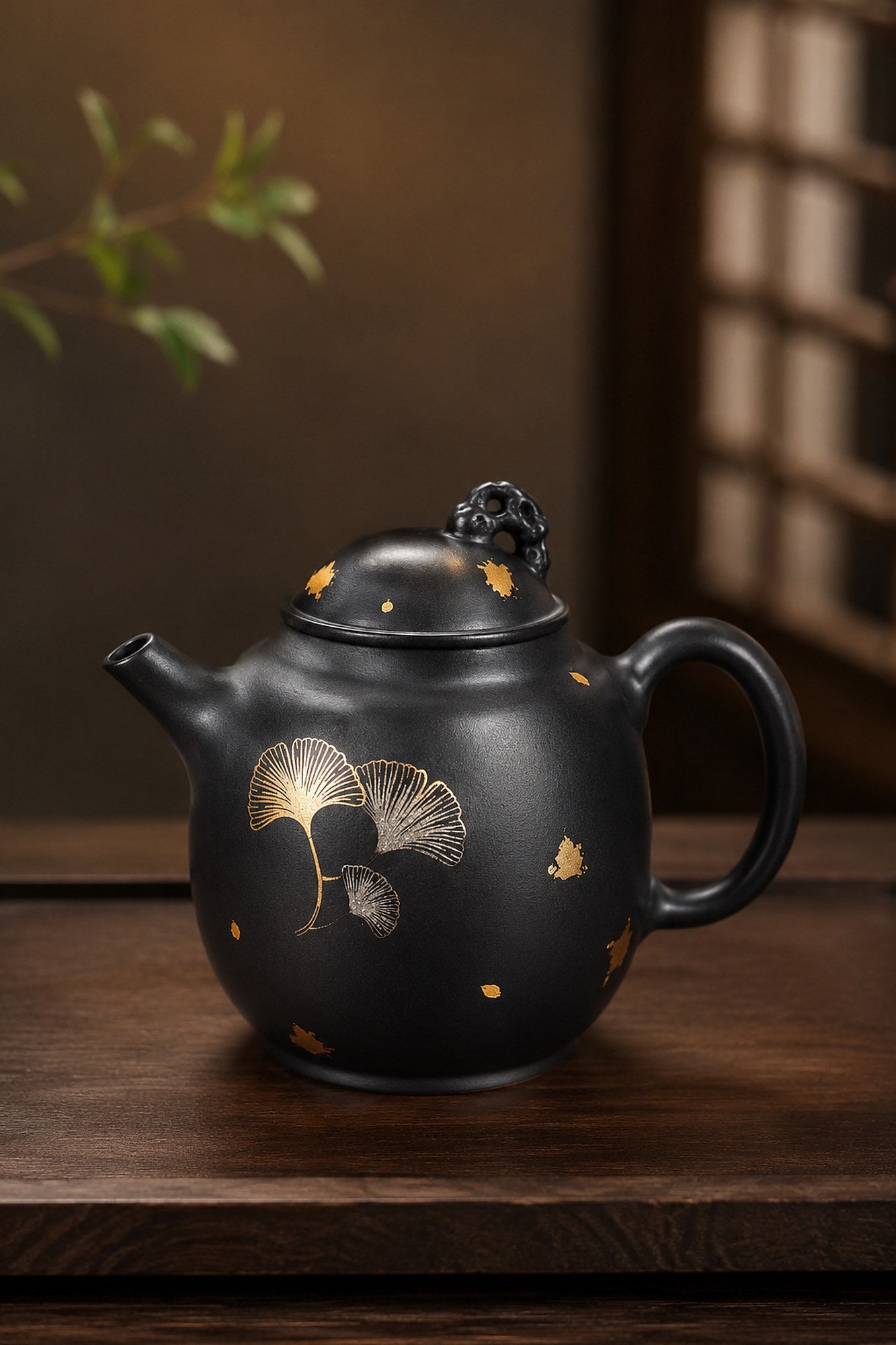 Artisan Design Yixing Zisha Teapot – Reduction-Fired Zhuni Clay, 180ml