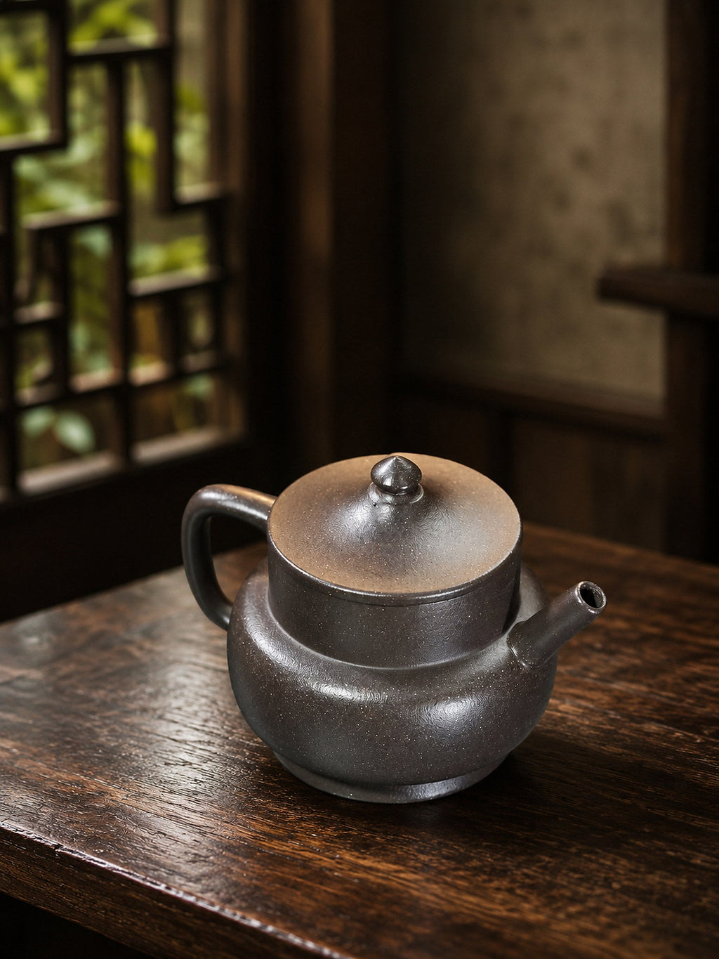 Handmade Artisan Design Yixing Zisha Teapot – Tianqingni Clay, 140ml
