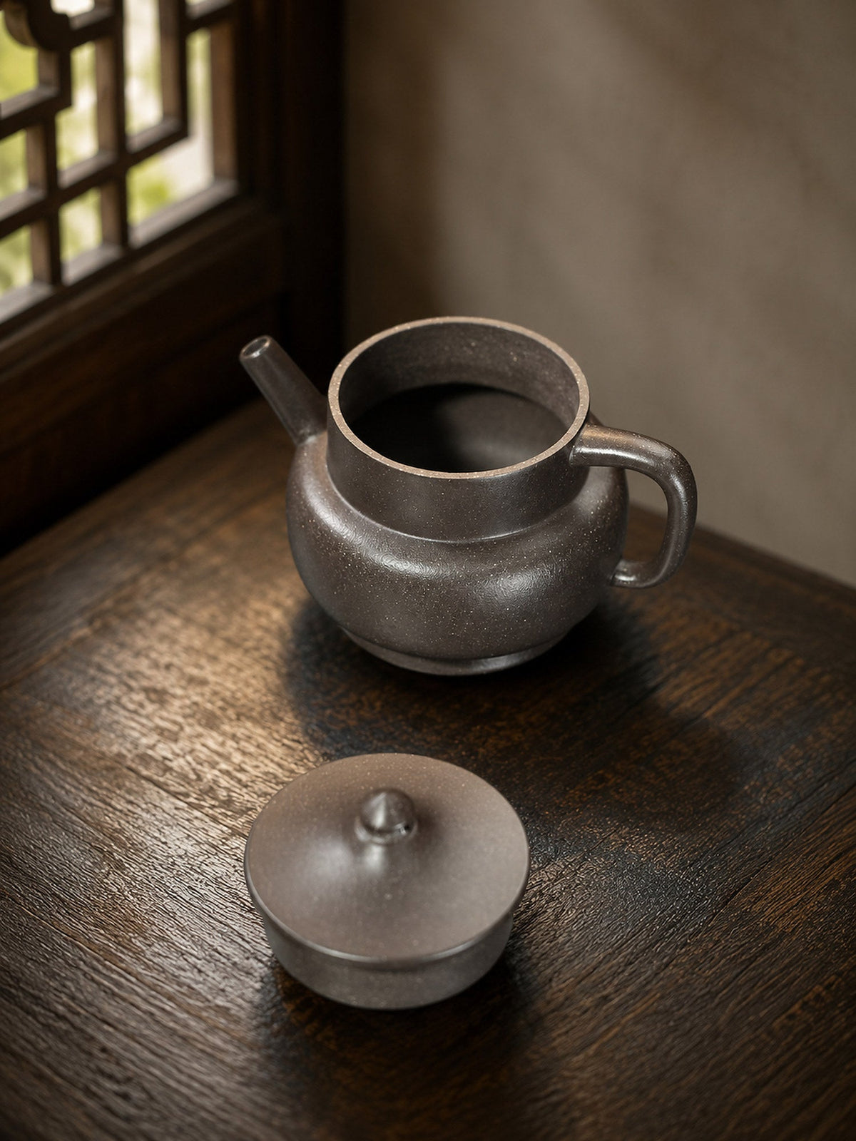 Handmade Artisan Design Yixing Zisha Teapot – Tianqingni Clay, 140ml