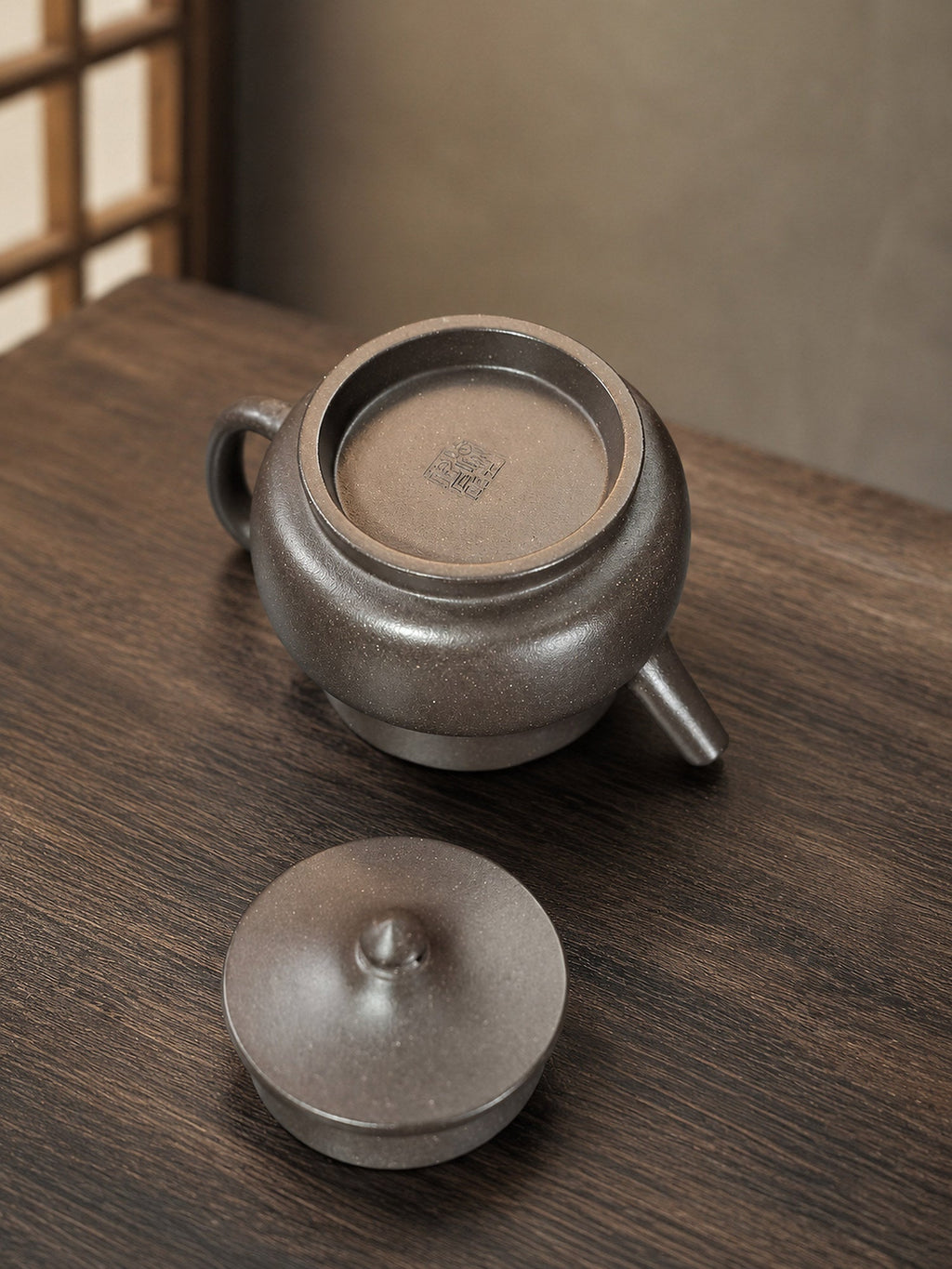 Handmade Artisan Design Yixing Zisha Teapot – Tianqingni Clay, 140ml
