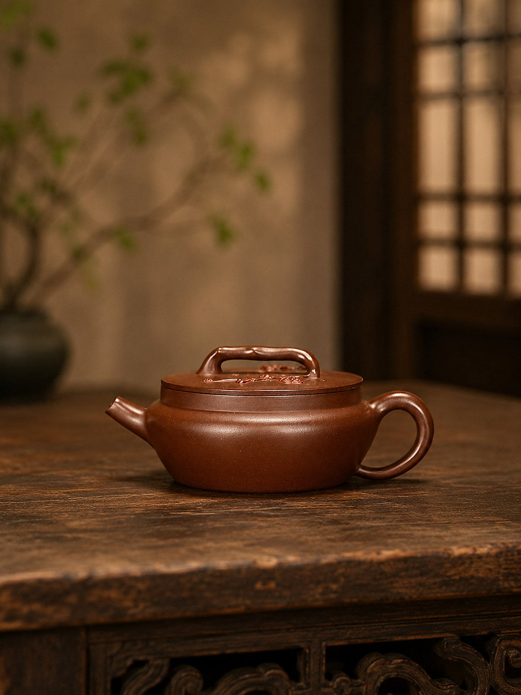 Handmade Artisan Design Yixing Zisha Teapot – Zini Clay, 100ml