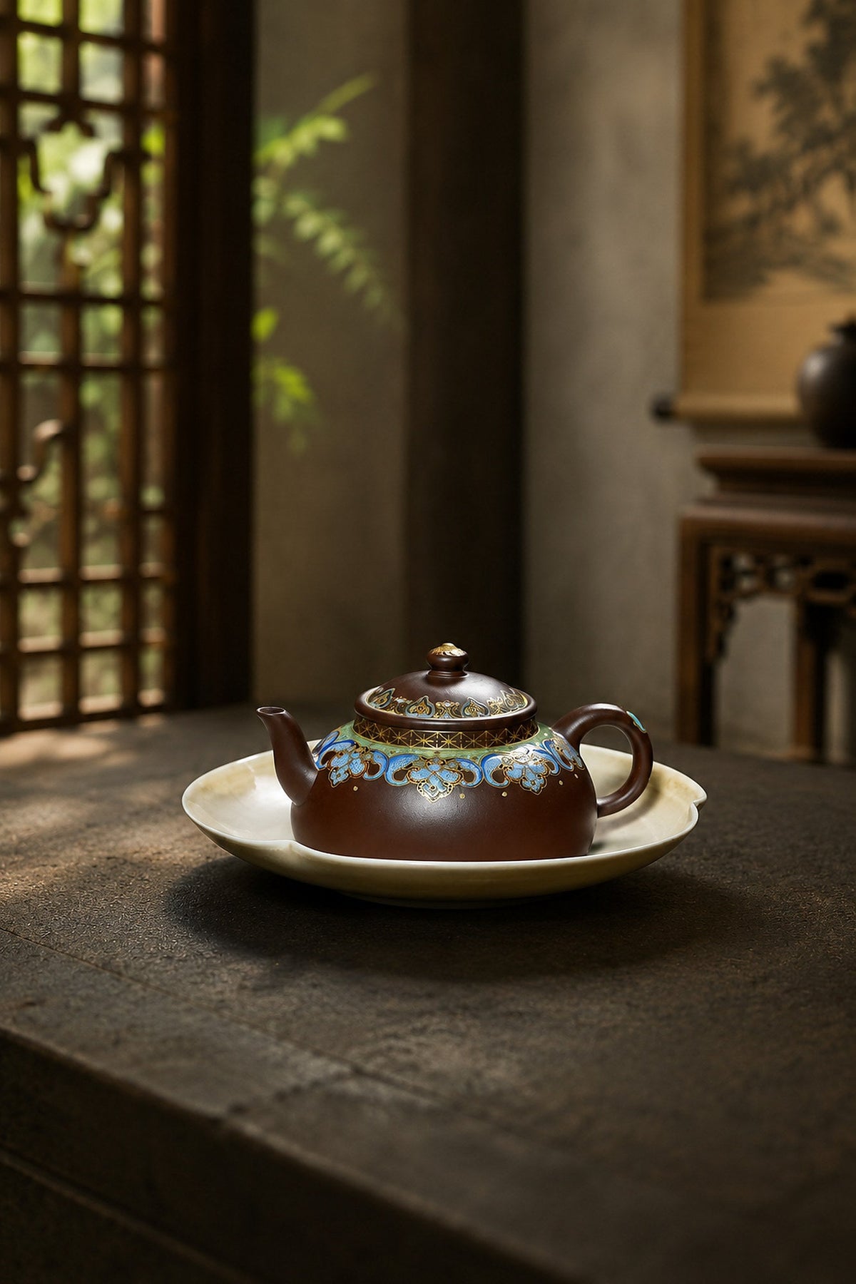 Ban Yue Yixing Zisha Teapot – Aged Zini Clay, 160ml
