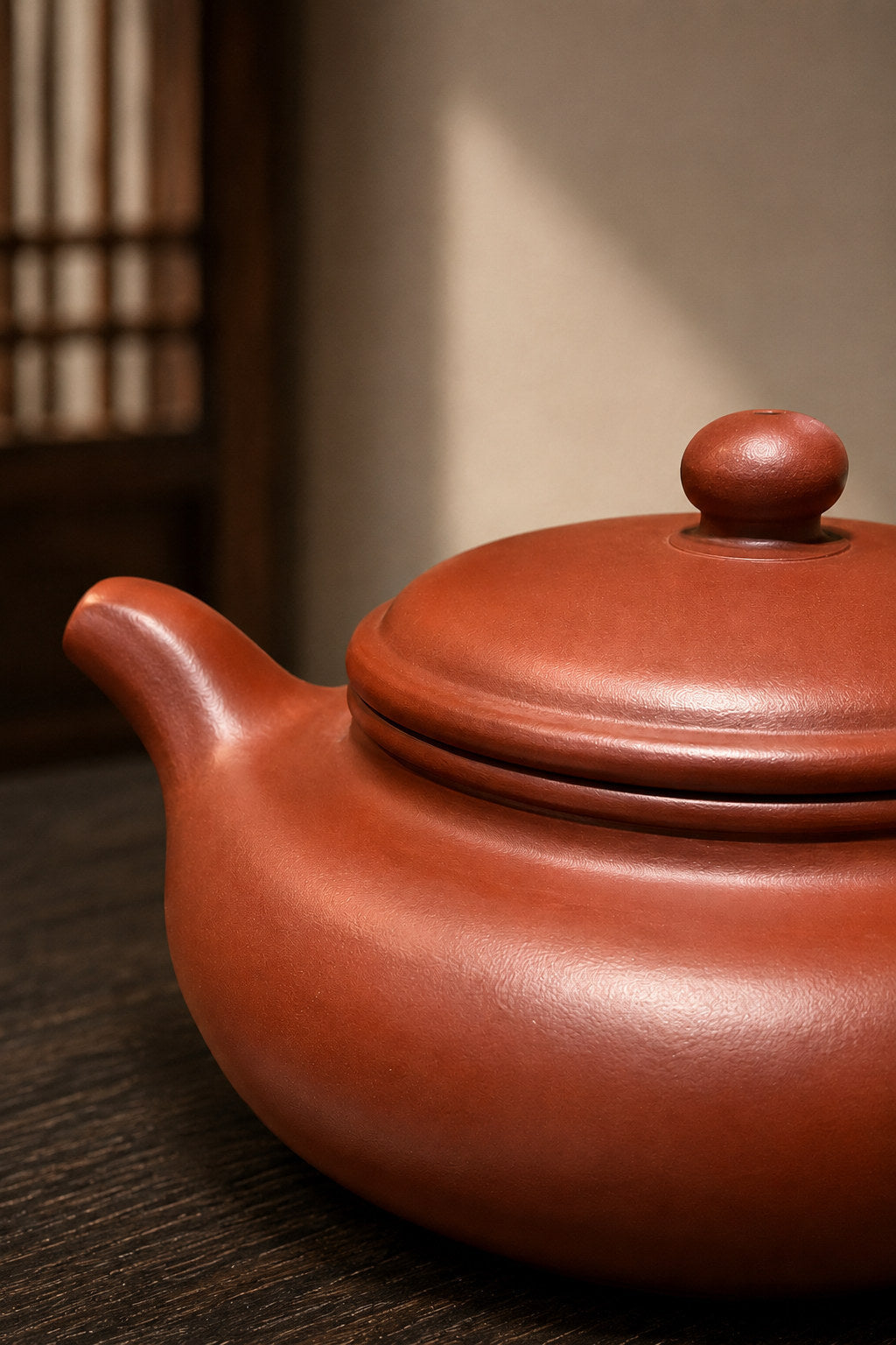 Handmade Bian Fu Yixing Zisha Teapot – Dahongpao Clay, 120ml