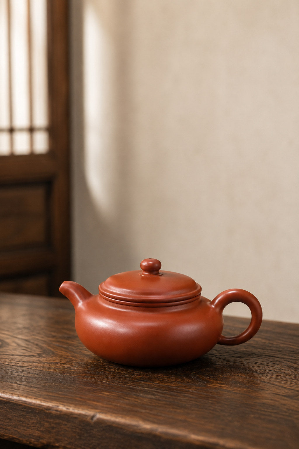 Handmade Bian Fu Yixing Zisha Teapot – Dahongpao Clay, 120ml