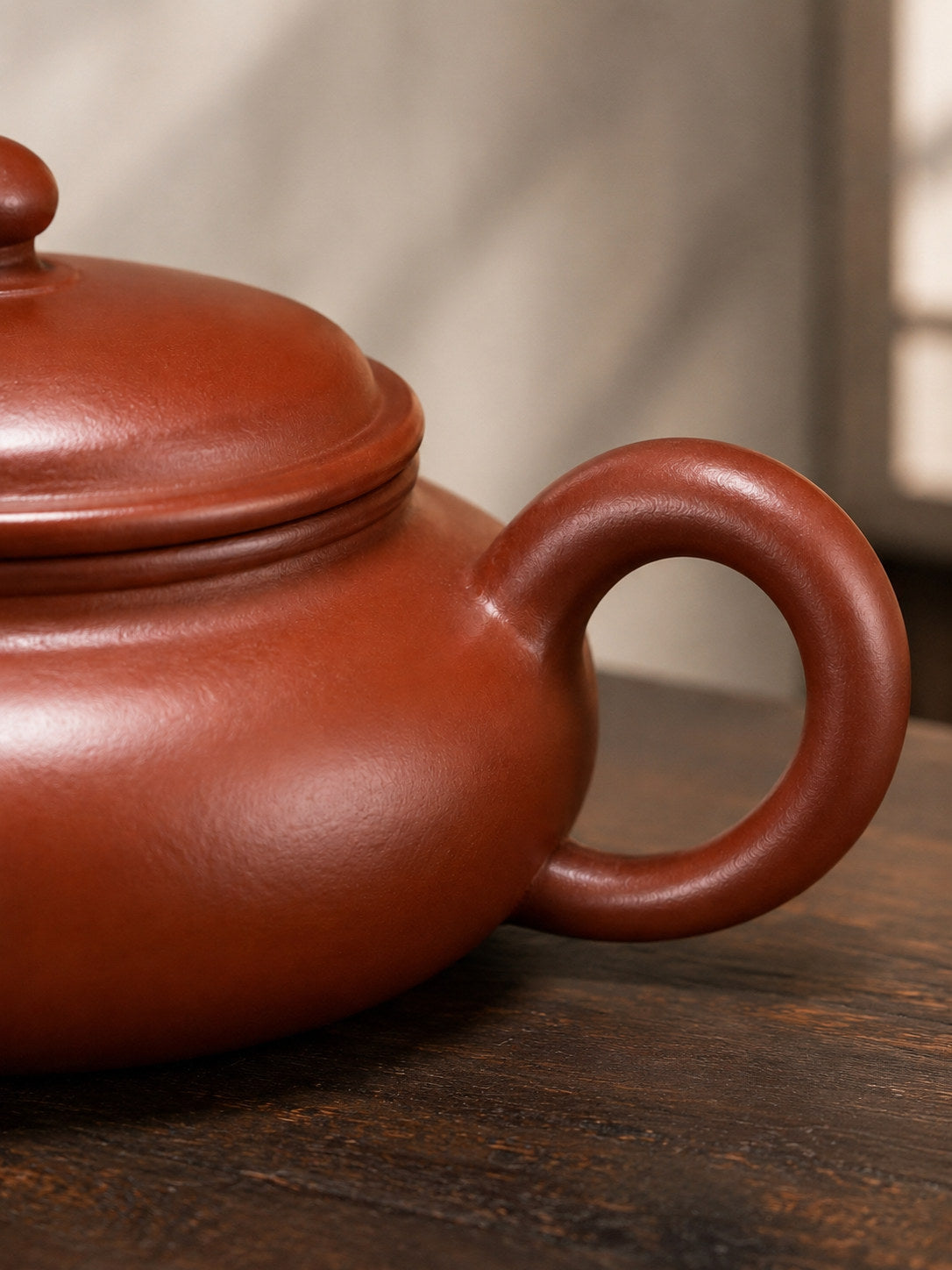 Handmade Bian Fu Yixing Zisha Teapot – Dahongpao Clay, 120ml