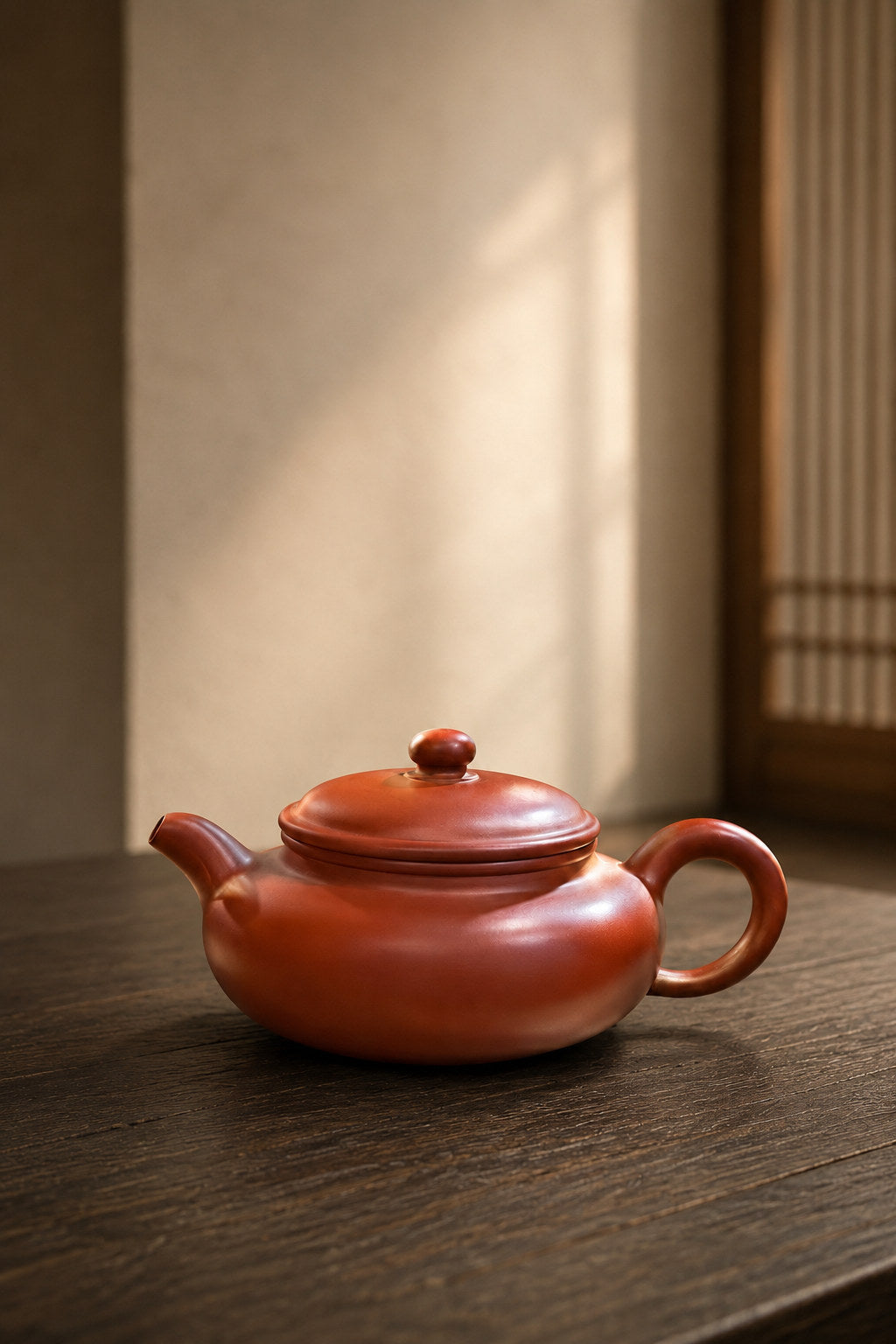 Handmade Bian Fu Yixing Zisha Teapot – Dahongpao Clay, 120ml