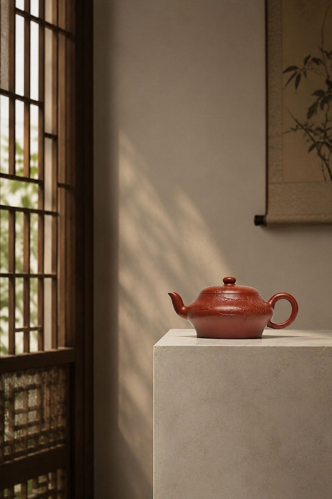 Bian Yu Yixing Zisha Teapot – Zhuni Clay, 160ml