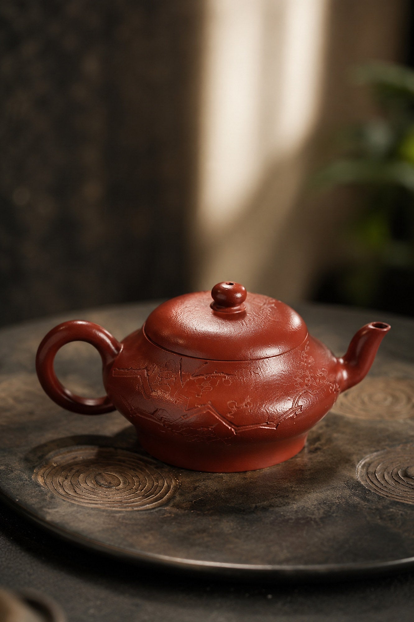 Bian Yu Yixing Zisha Teapot – Zhuni Clay, 160ml