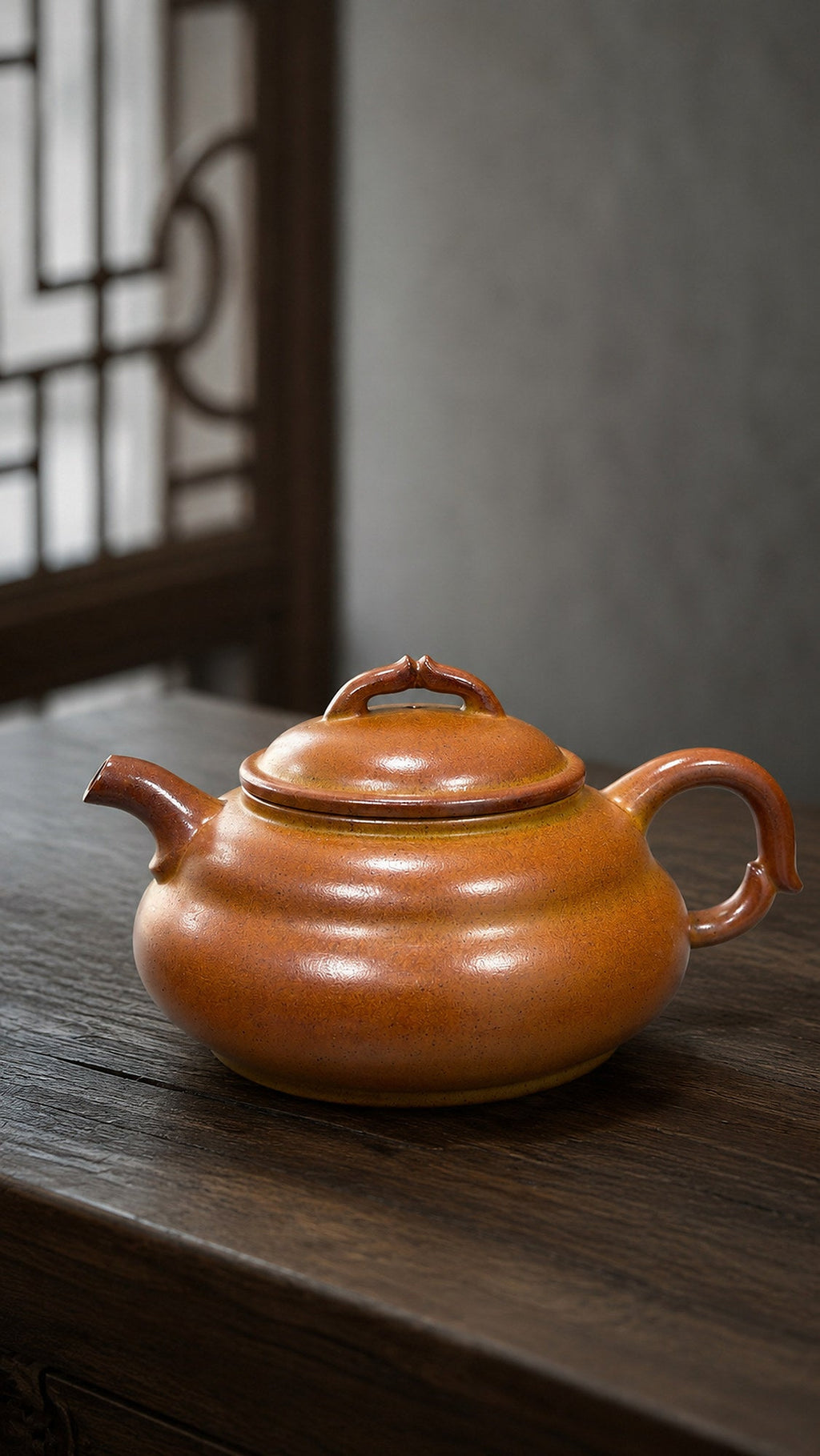 Chen Xin Ru Yi Yixing Zisha Teapot – Golden Duanni Clay, 200ml