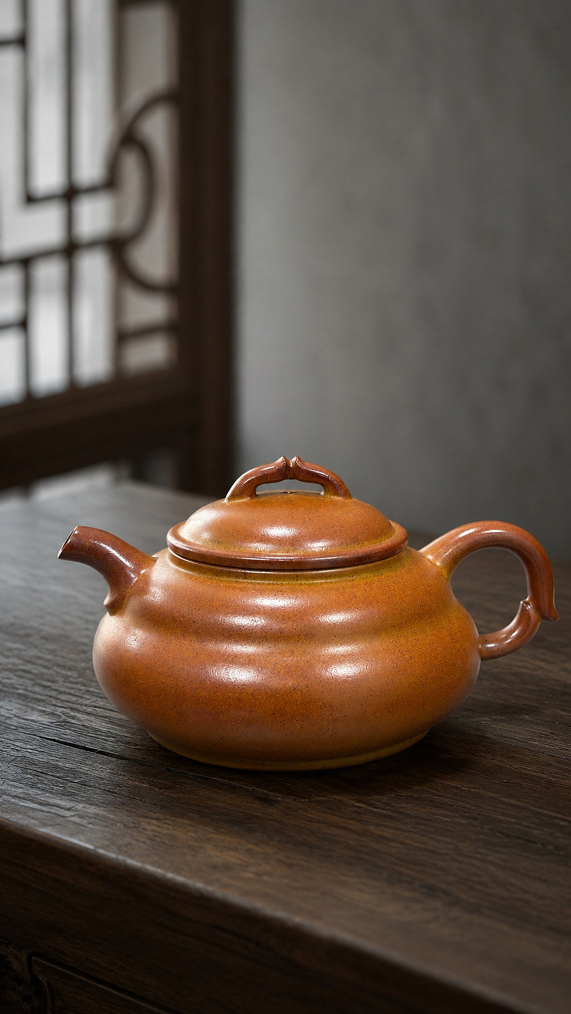Chen Xin Ru Yi Yixing Zisha Teapot – Golden Duanni Clay, 200ml