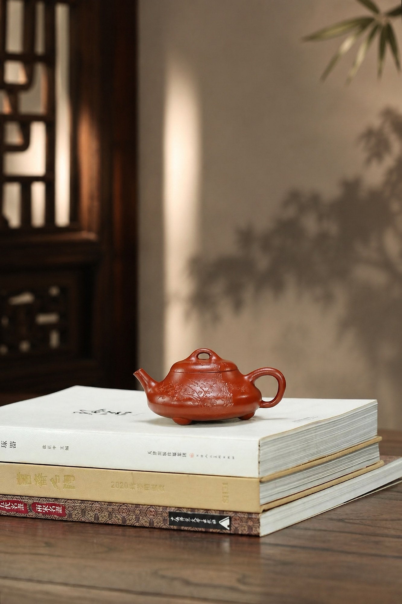 Handmade San Zu Chu Piao Yixing Zisha Teapot – Zhuni Clay, 130ml