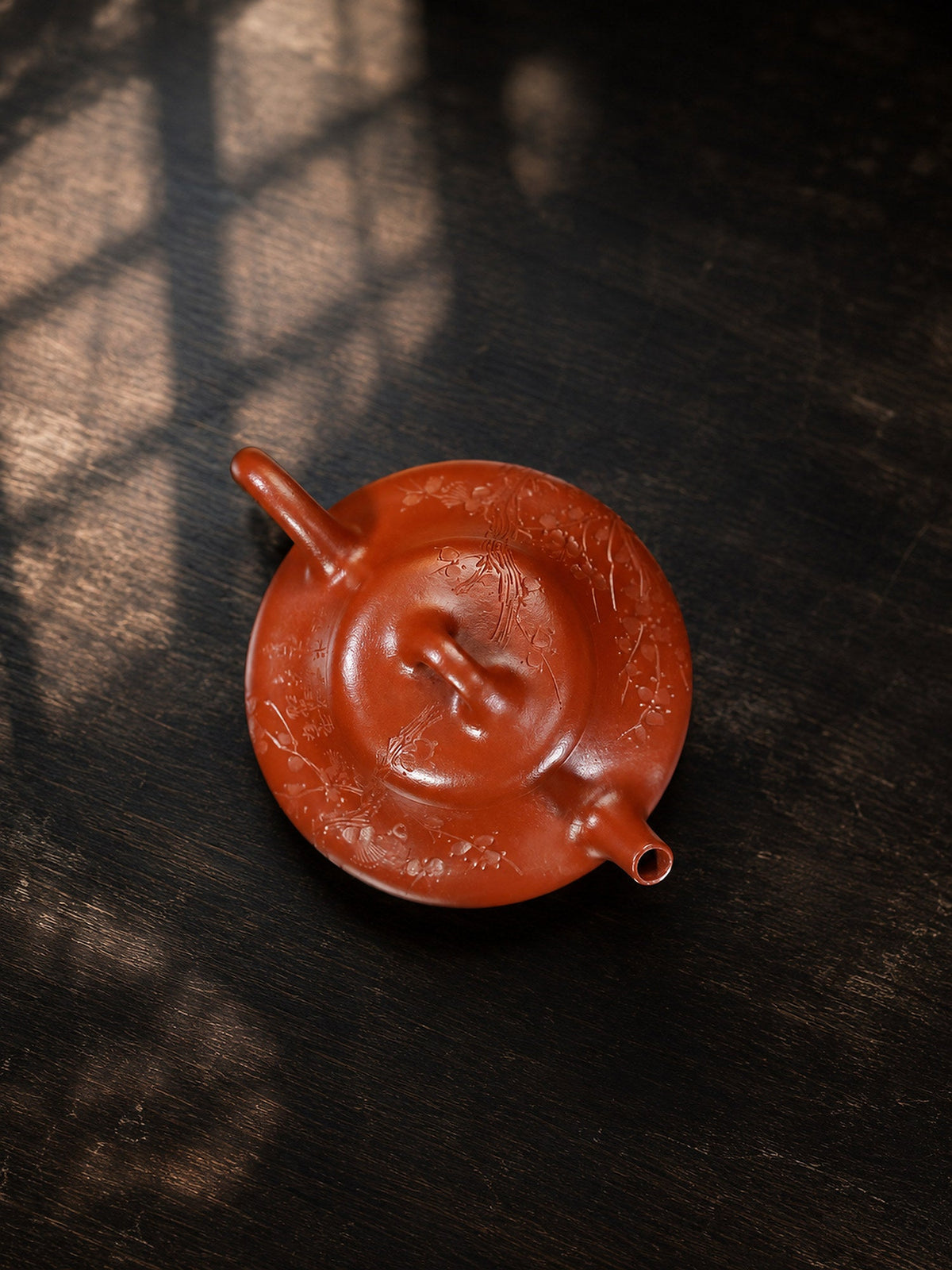 Handmade San Zu Chu Piao Yixing Zisha Teapot – Zhuni Clay, 130ml