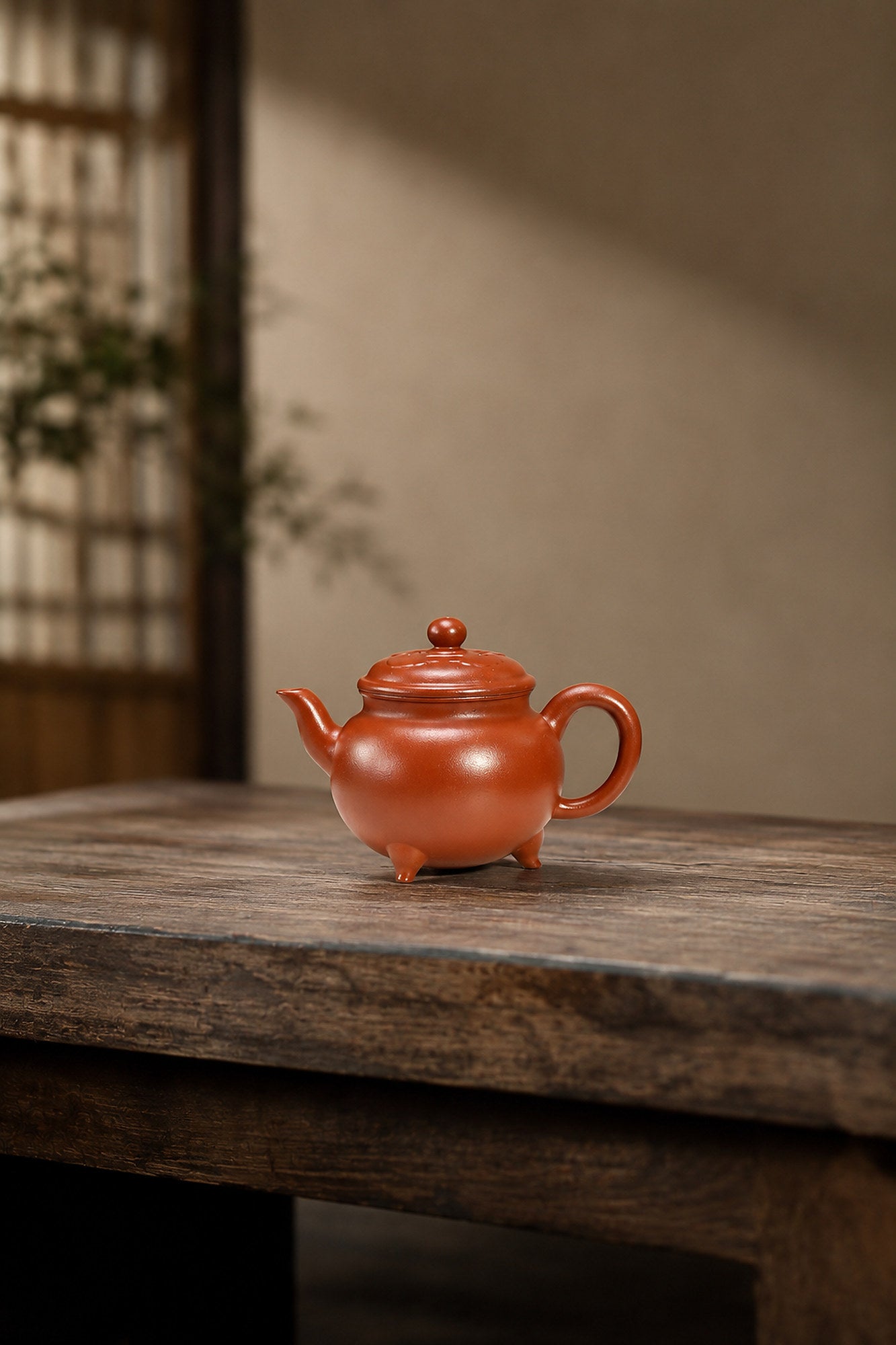 Handmade Da Bin Ru Yi Yixing Zisha Teapot – Xiao Hongni Clay, 110ml